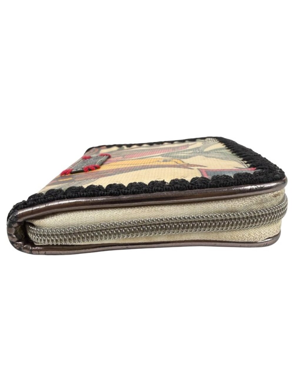 Sakroots Peace Birds Wallet Coated Canvas Zip Around Card Slots & ID Window Sak - Picture 5 of 10